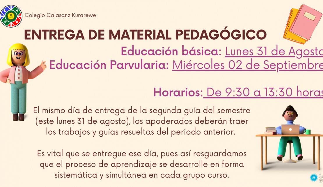 Entrega de material pedagógico